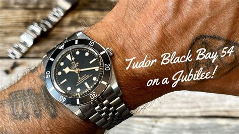 tudor black bay 54 jubilee bracelet|tudor black bay 58 gilt.